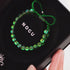 Lune verdoyante | Argent | Bracelet Verre Double Galaxie